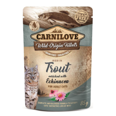 Carnilove Grain-Free Cat Trout with Echinacea | Wet (Saqueta) 24 X 85 g