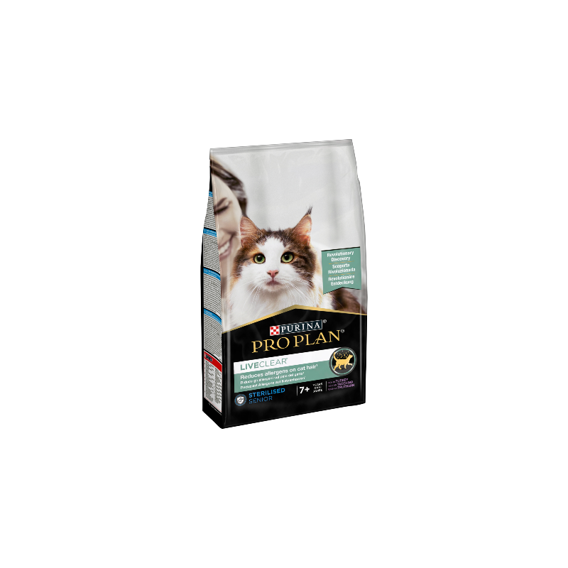 Pro Plan Cat Liveclear Sterilised Adult 7+ Turkey 1,4 kg