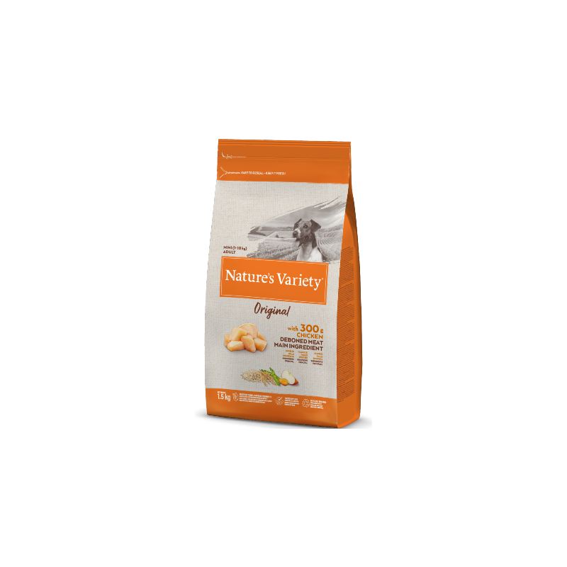 Natures Variety Dog Original Mini Adulto Frango 1,5 kg