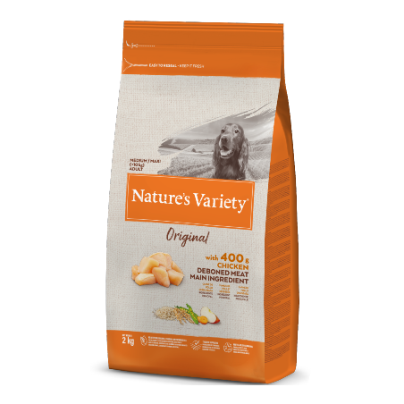 Natures Variety Dog Original Medium Maxi Adulto Frango 2 kg