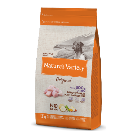 Natures Variety Dog Original No Grain Mini Adulto Peru 1,5 kg