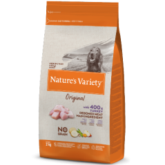 Natures Variety Dog Original No Grain Medium Maxi Adulto Peru 2 kg