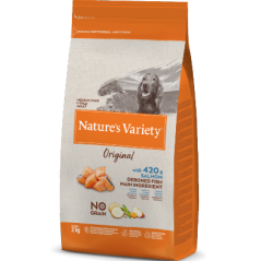 Natures Variety Dog Original No Grain Medium Maxi Adulto Salmão  2 kg