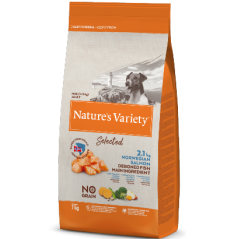 Natures Variety Dog Selected No Grain Mini Adulto Salmão da Noruega 1,5 kg