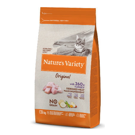 Natures Variety Cat Original No Grain Sterilized Peru 1,25 kg