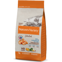 Natures Variety Cat Selected No Grain Sterilized Salmão da Noruega 1,25 kg