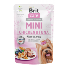 Brit Care Mini Chicken & Tuna Fillets in Gravy | Wet (Saqueta) 85 g