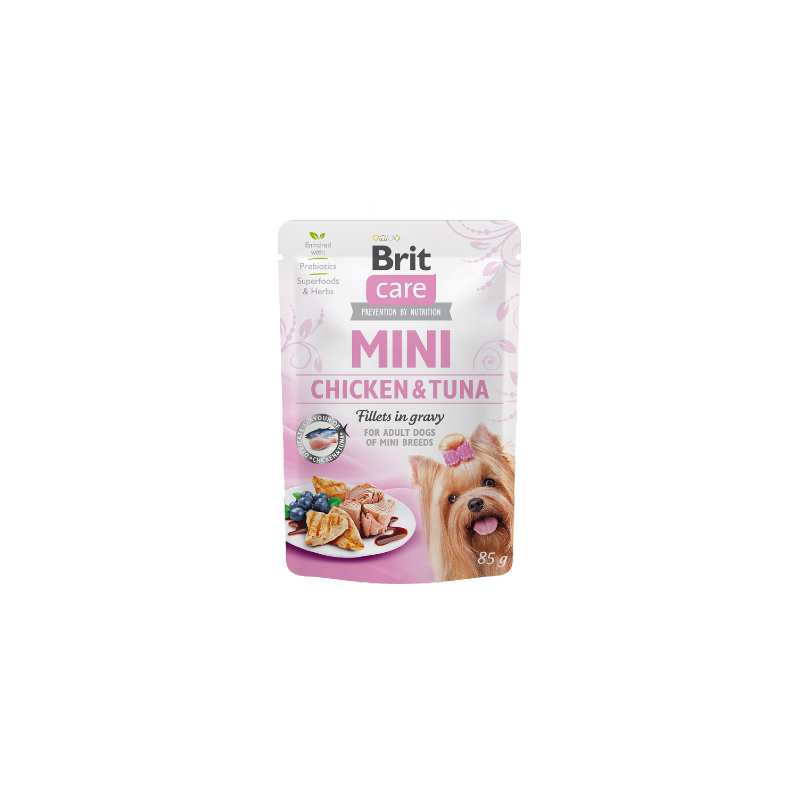 Brit Care Mini Chicken & Tuna Fillets in Gravy | Wet (Saqueta) 85 g