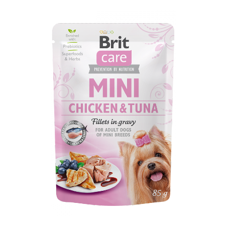 Brit Care Mini Chicken & Tuna Fillets in Gravy | Wet (Saqueta) 85 g