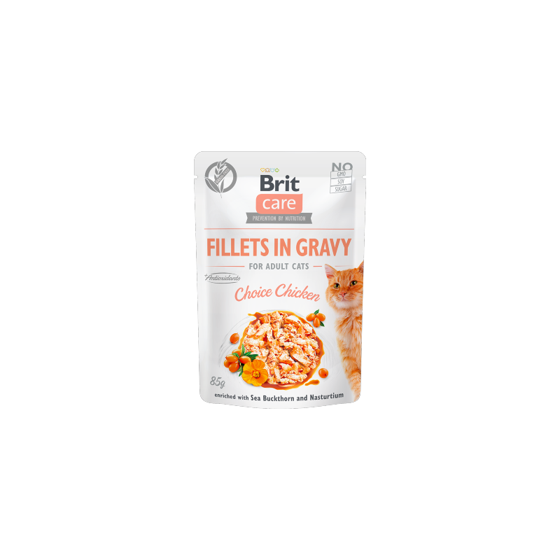 Brit Care Cat Choice Chicken in Gravy | Wet (Saqueta) 12 X 85 g