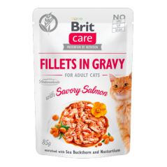 Brit Care Cat Savory Salmon in Gravy | Wet (Saqueta) 12 X 85 g