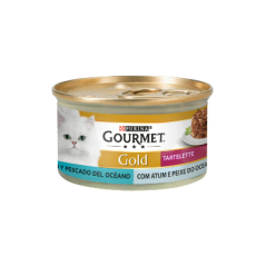 Gourmet Gold Tartelette Duo Atum & Peixe do Oceano | Wet (Lata) 24 X 85 g