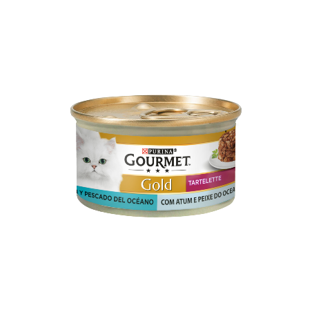 Gourmet Gold Tartelette Duo Atum & Peixe do Oceano | Wet (Lata) 24 X 85 g