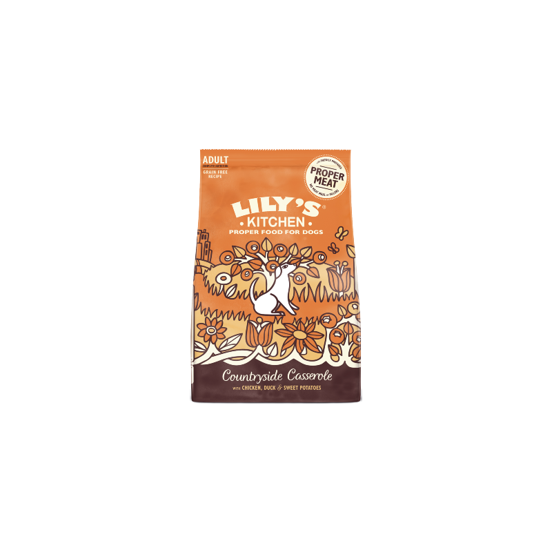 Lilys Kitchen Dog Adult Countryside Casserole with Chicken, Duck and Sweet Potatoes 2,5 kg