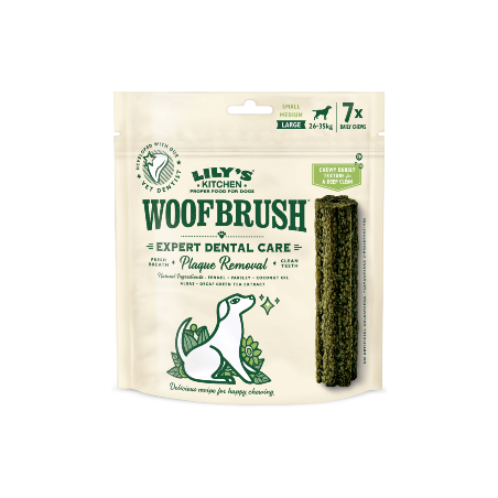 Lilys Kitchen Dog Woofbrush Large Dental sticks 7 sticks