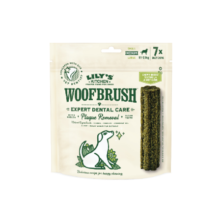 Lilys Kitchen Dog Woofbrush Medium Dental sticks 7 sticks