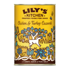 Lilys Kitchen Dog Chicken  and Turkey Casserole | Wet (Lata) 6 X 400 g