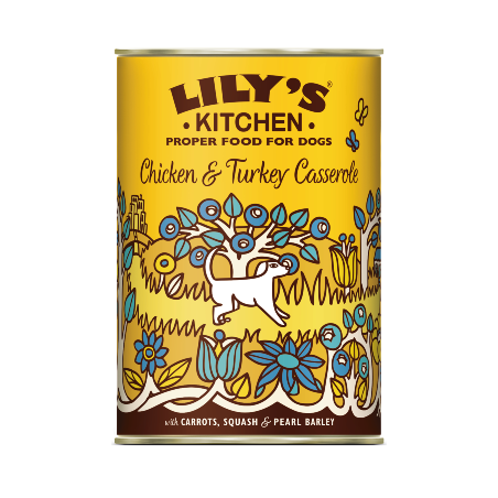 Lilys Kitchen Dog Chicken  and Turkey Casserole | Wet (Lata) 6 X 400 g