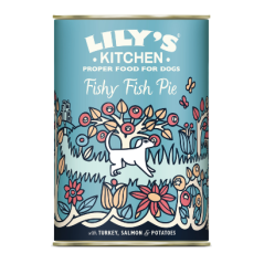 Lilys Kitchen Dog Fishy Fish Pie with Turkey, Salmon and Potatoes | Wet (Lata) 6 X 400 g