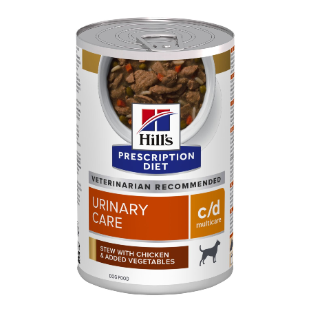 Hills Prescription Diet Canine c/d Multicare Stew with Chicken & Vegetables| Wet (Lata) 24 X 156 g