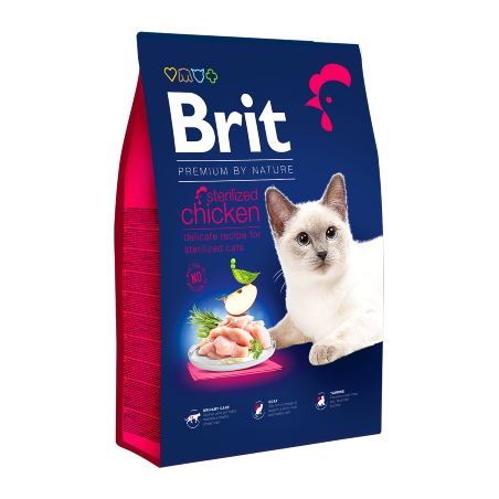 Brit Premium by Nature Cat Sterilized Chicken 8 kg