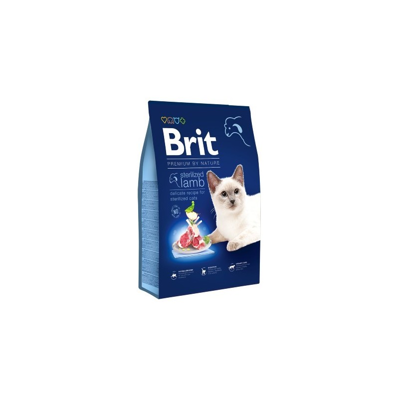 Brit Premium by Nature Cat Sterilized Lamb 8 kg