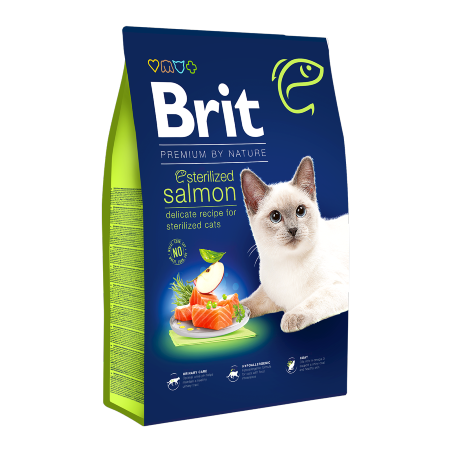 Brit Premium by Nature Cat Sterilized Salmon 8 kg