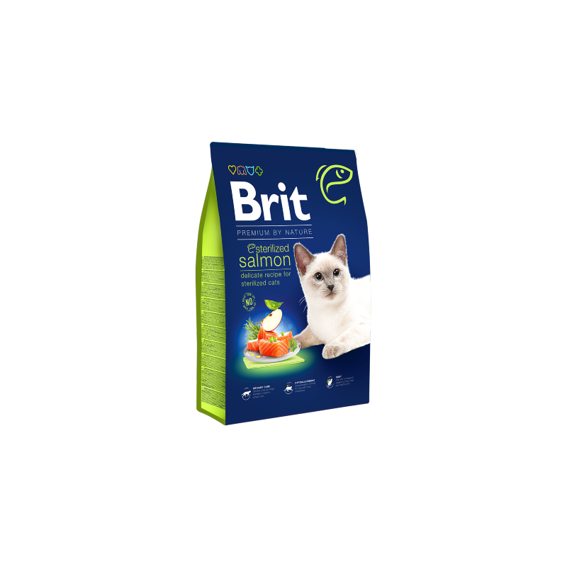 Brit Premium by Nature Cat Sterilized Salmon 1,5 kg