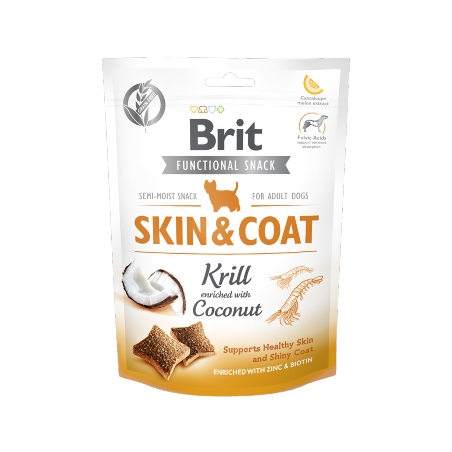 Brit Care Dog Functional Snack Skin&Coat Krill 150 g