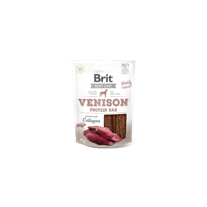 Brit Dog Meat Jerky Snack Venison Protein Bar 200 g