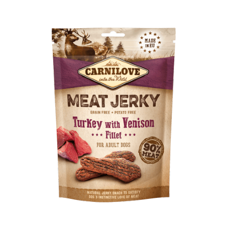 Carnilove Meat Jerky Turkey with Venisson Fillet 100 g