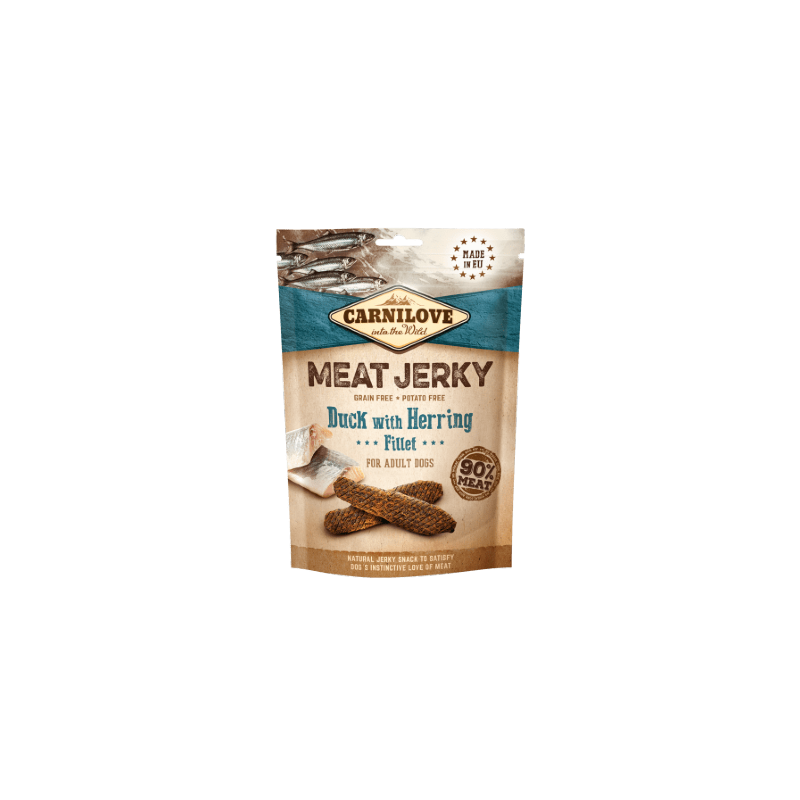 Carnilove Meat Jerky Duck with Herring Fillet 100 g