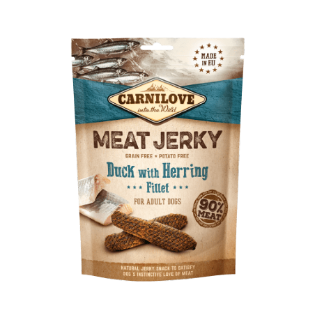 Carnilove Meat Jerky Duck with Herring Fillet 100 g