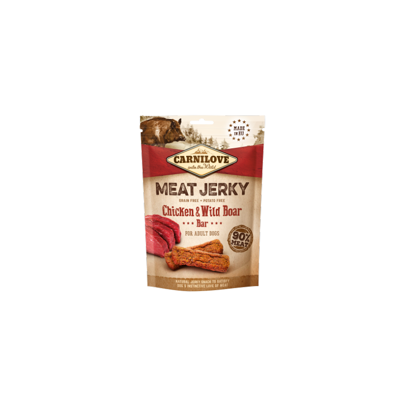 Carnilove Meat Jerky Chicken & Wild Boar Bar 100 g