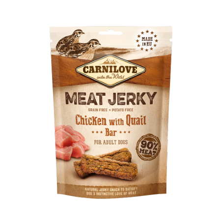 Carnilove Meat Jerky Chicken With Quail Bar 100 g