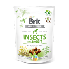 Brit Care Dog Crunchy Cracker Insects with Rabbit Enriched with Fennel 200 g