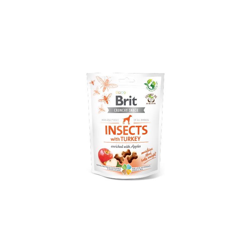 Brit Care Dog Crunchy Cracker Insects with Turkey and Apples 200 g