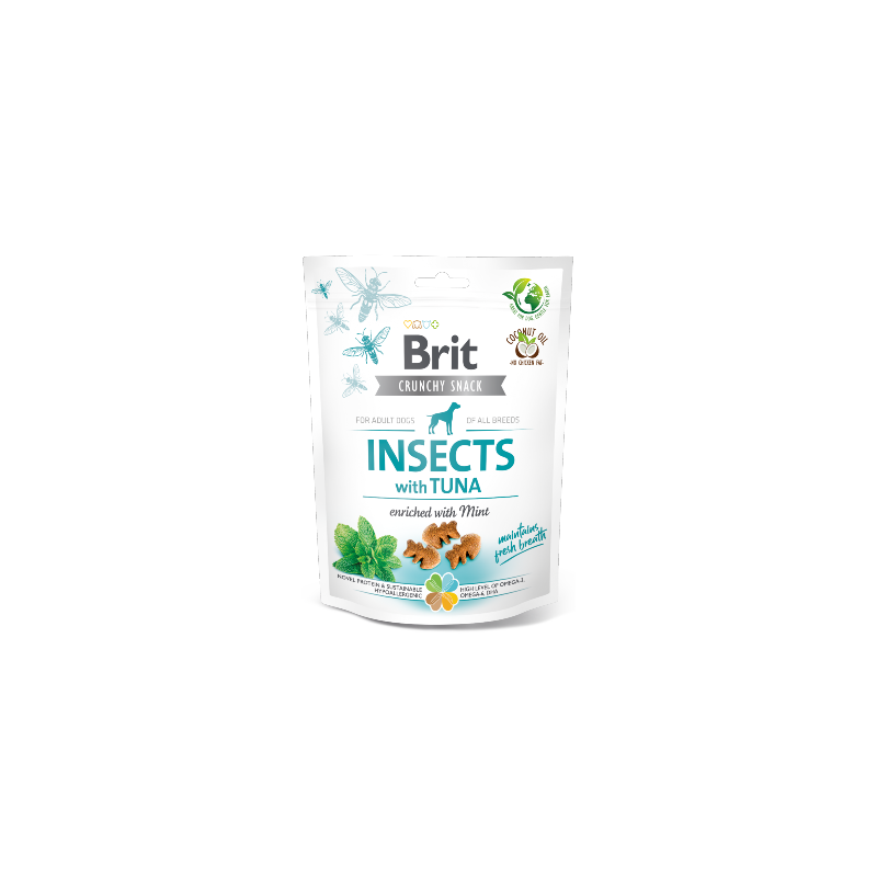 Brit Care Dog Crunchy Cracker Insects with Tuna Enriched with Mint 200 g