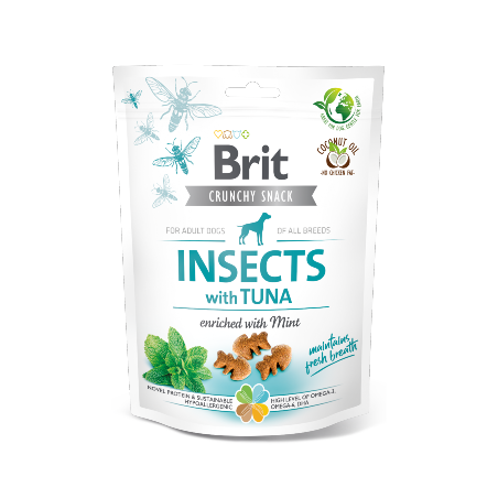 Brit Care Dog Crunchy Cracker Insects with Tuna Enriched with Mint 200 g