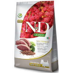 N&D Quinoa Dog Neutered Duck, Broccoli & Asparg Mini Adult 7 kg