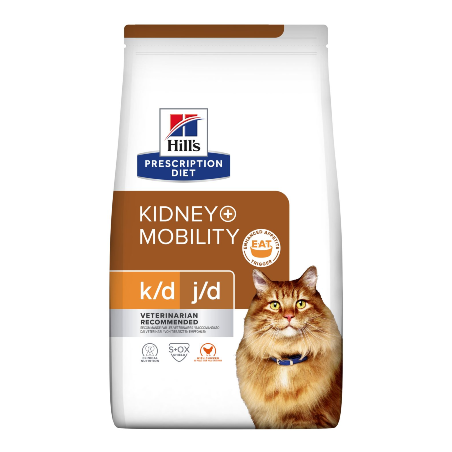 Hills Prescription Diet Feline Kidney + Mobility k/d J/d with Chicken 3 kg