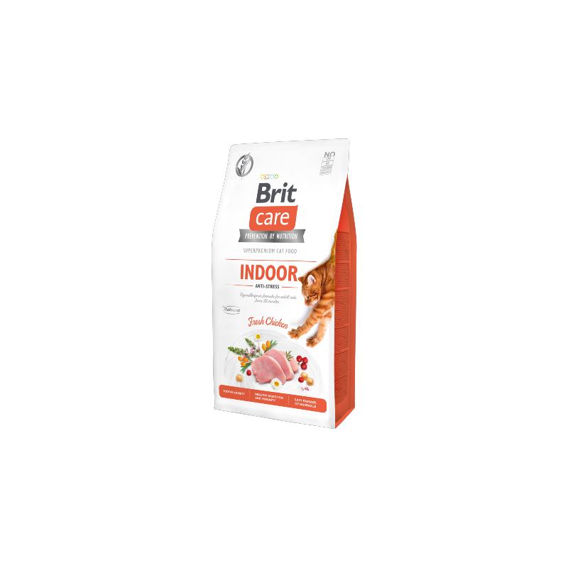 Brit Care Cat Grain-Free Indoor Anti-Stress | Chicken & Peas 400 g