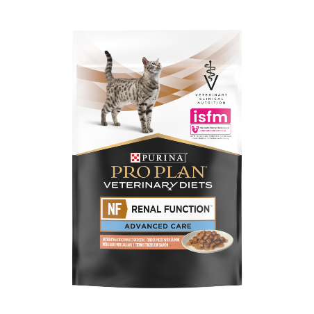 PPVD Feline NF - Renal Function Advanced Care Salmon | Wet (Saqueta) Caixa 10 Saquetas 85 g