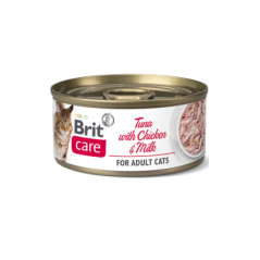 Brit Care Cat Tuna with Chicken and Milk | Wet (Lata) 6 X 70 g