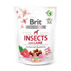 Brit Care Crunchy Cracker Insects with Lamb enriched with Raspberries 200 g