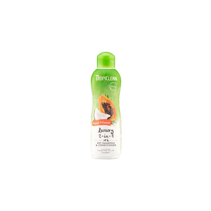 Tropiclean Papaya and Coconut Shampoo and Conditioner 355 ml