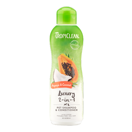 Tropiclean Papaya and Coconut Shampoo and Conditioner 355 ml