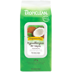 Tropiclean Hypoallergenic Wipes 100 toalhetes