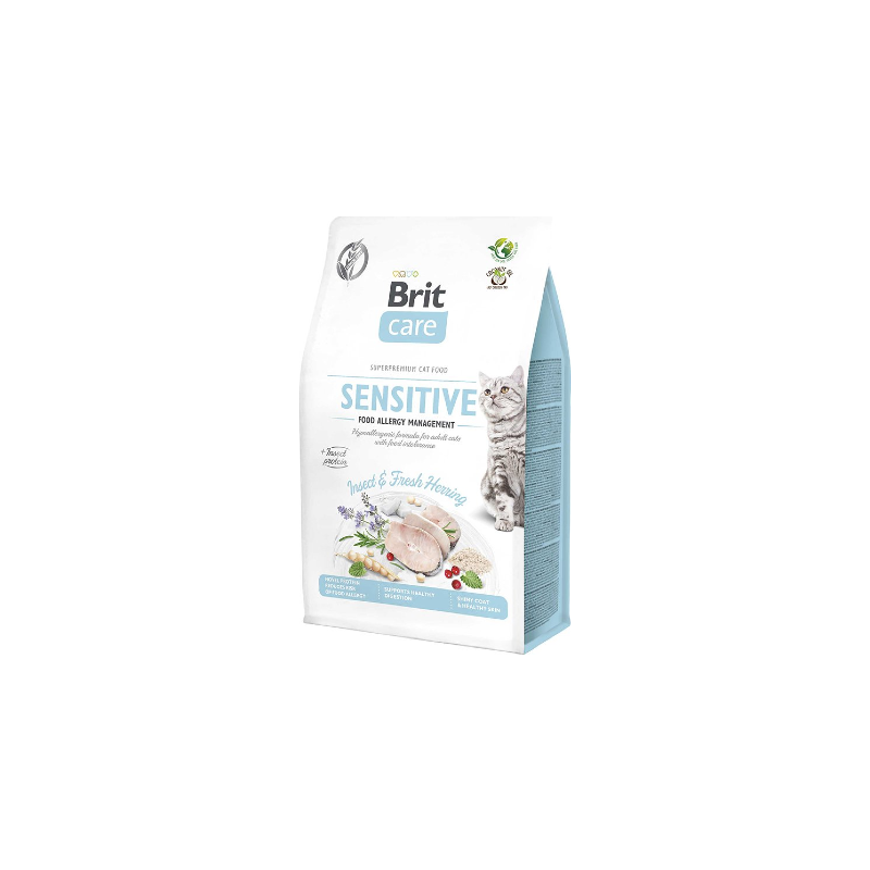 Brit Care Cat Grain Free Sensitive Food Allergy Management | Insect & Herring 2 kg