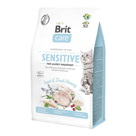 Brit Care Cat Grain Free Sensitive Food Allergy Management | Insect & Herring 2 kg